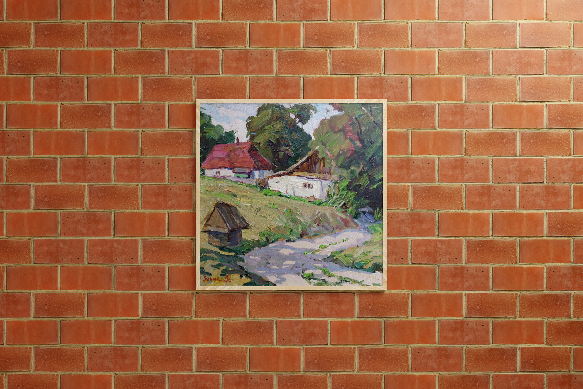 Oil Painting  Art  Rural Landscape 