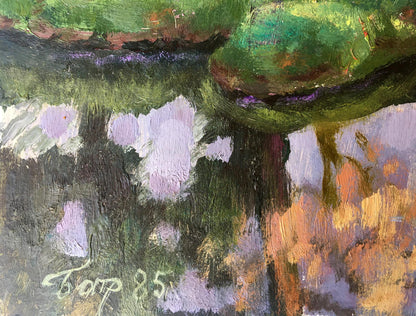 Oil painting Spring landscape Batrakov Vladimir Grigorievich