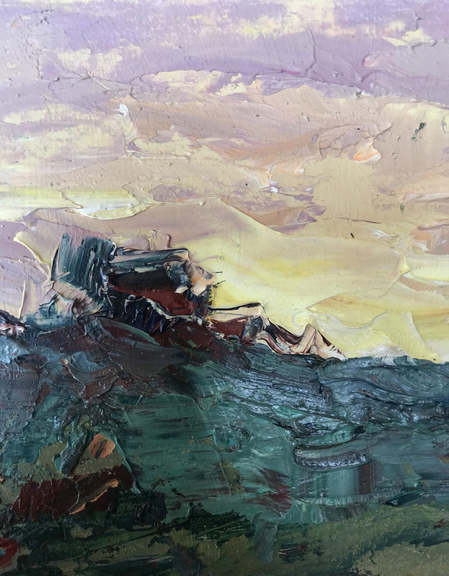 Oil painting The sun is setting Alexander Nikolaevich Cherednichenko