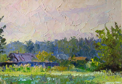 Oil painting Farm in Sumy Serdyuk Boris Petrovich