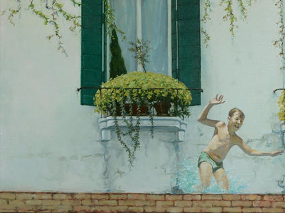 Oil painting Big water Venice Oleg Kateryniuk