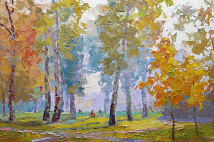 Oil painting Autumn park Serdyuk Boris Petrovich №SERB 361