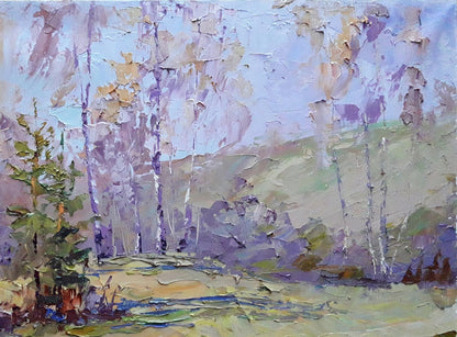 Oil painting Spring forest Serdyuk Boris Petrovich