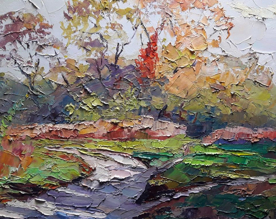 Oil painting Autumn shadows Serdyuk Boris Petrovich