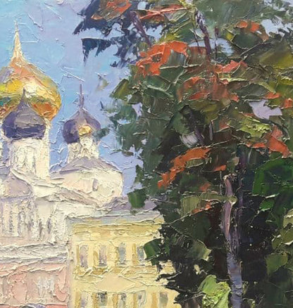 Oil painting Odessa. Fountain near the temple Serdyuk Boris Petrovich