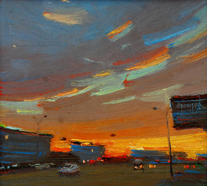 Oil painting Sunset Prohorchuk Daria