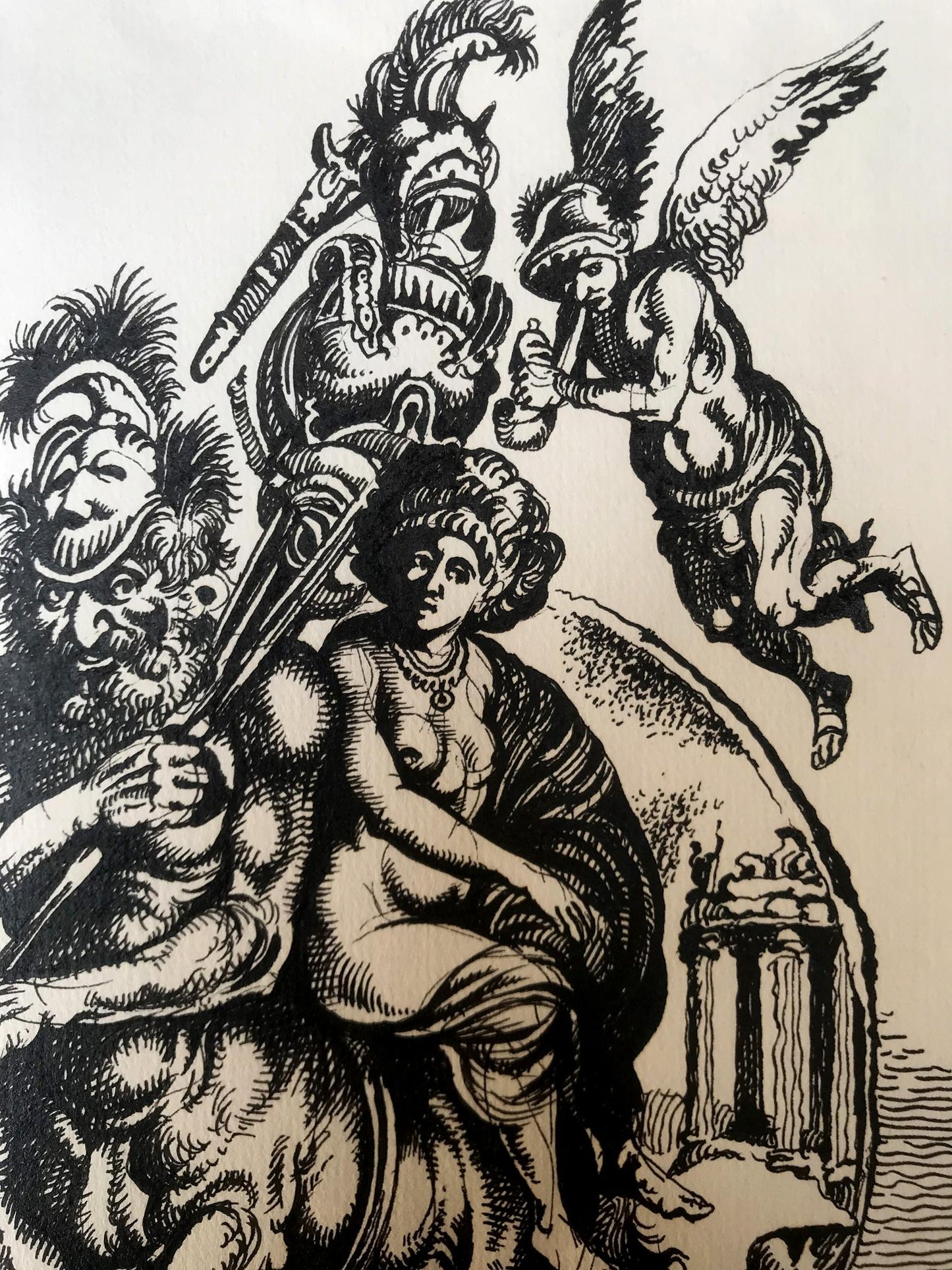 Pen painting Greek mythology Alexander Arkadievich Litvinov