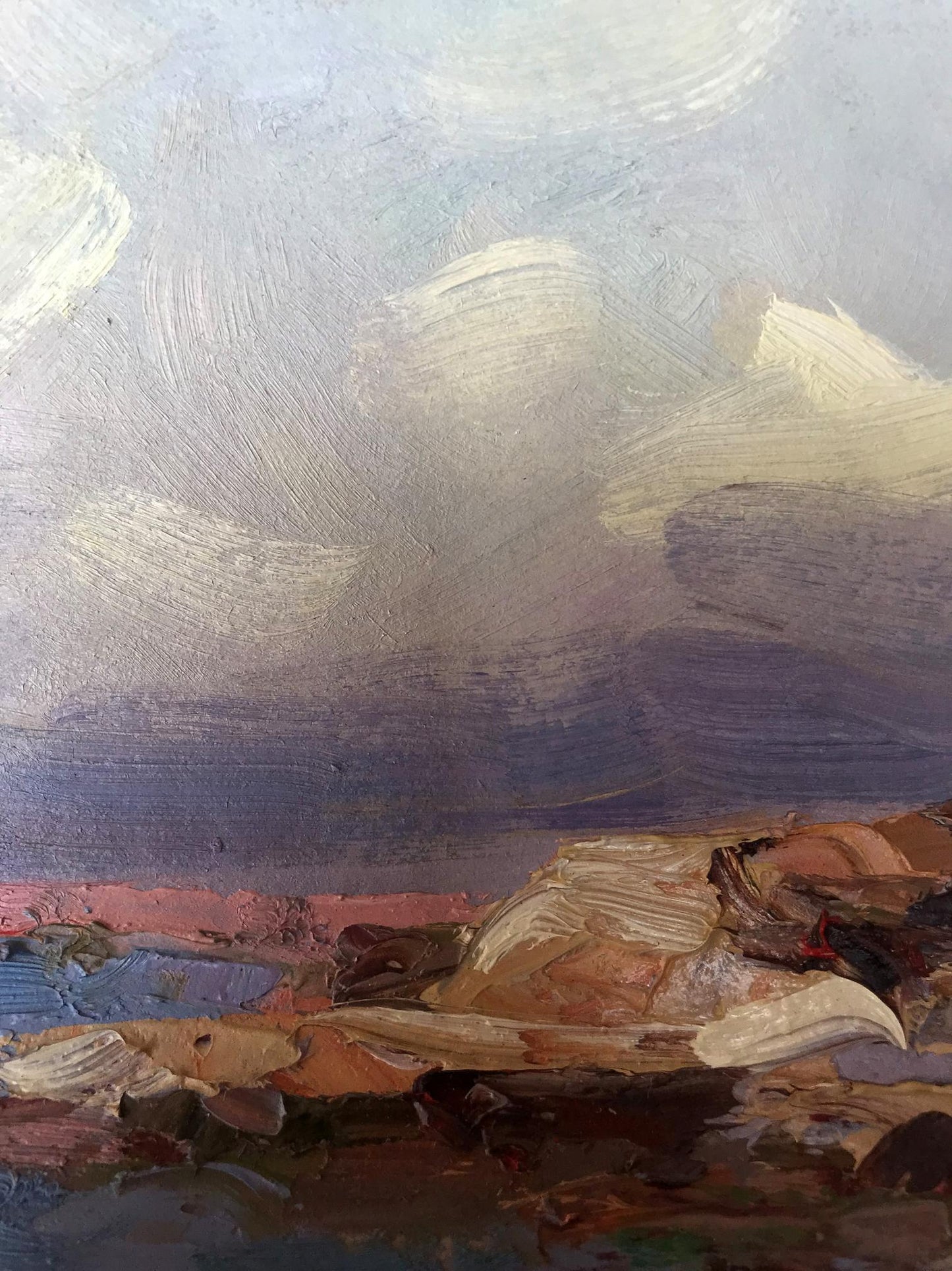 Alexander Nikolaevich Cherednichenko's oil masterpiece: "Seaside Escarpment"