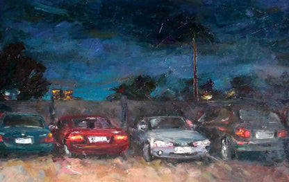 Oil painting Parking Alexander Nikolaevich Cherednichenko