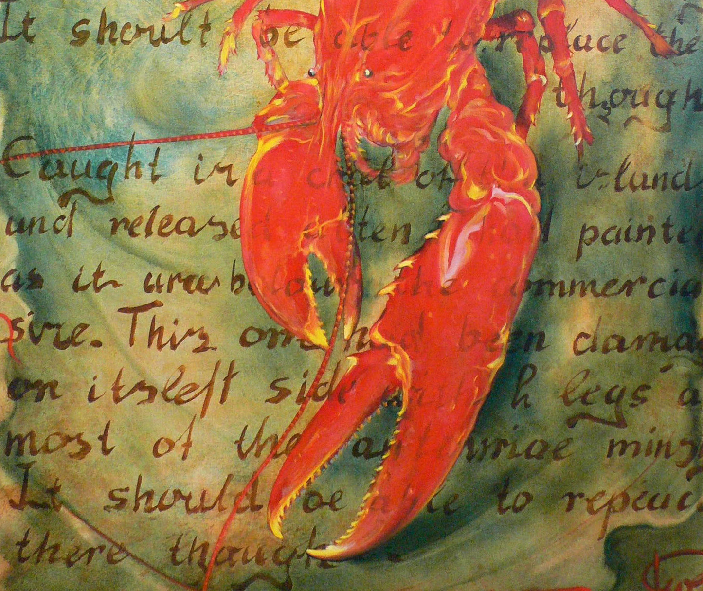 Oil painting Lobster Korkishko Vasily