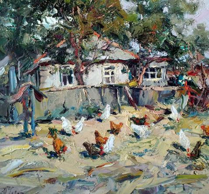 Oil painting House Alexander Cherednichenko