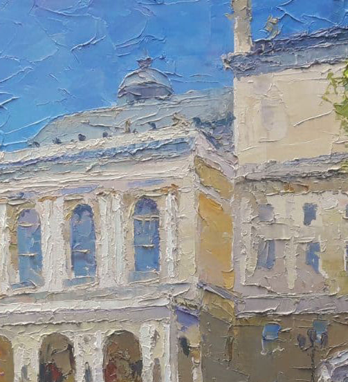 Oil painting Odessa Opera and Ballet Theater Serdyuk Boris Petrovich