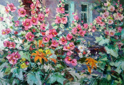 Mallow near the house Alexander Nikolaevich Cherednichenko