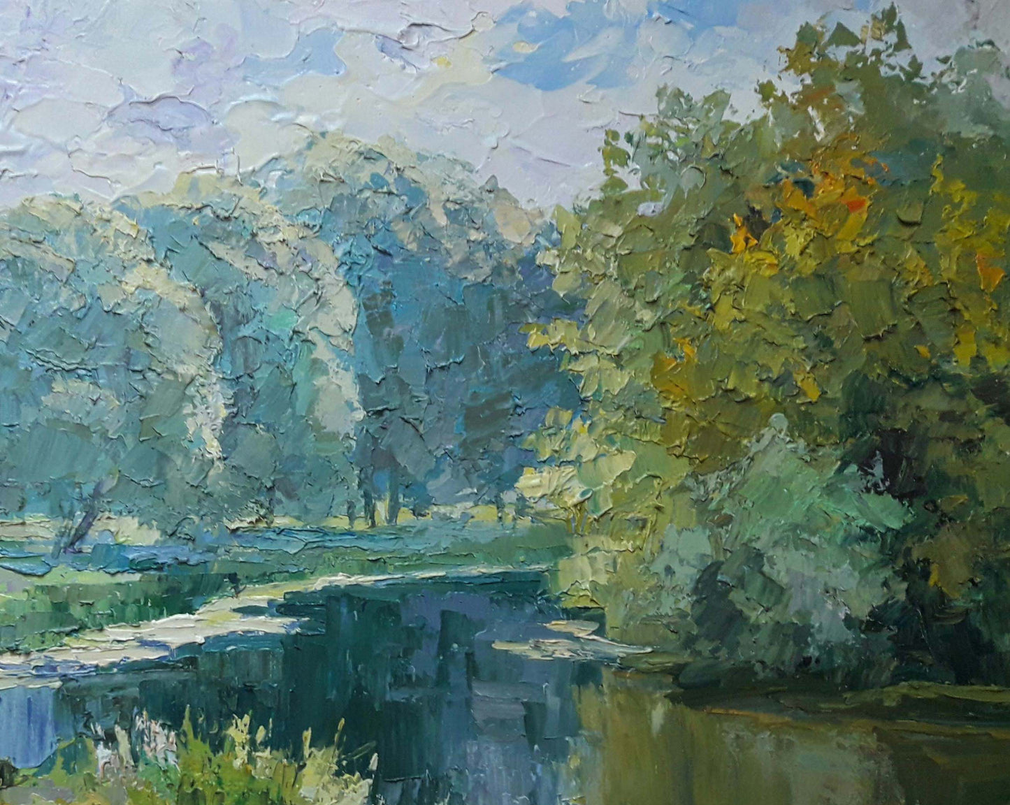 Oil painting Morning on the pond Serdyuk Boris Petrovich