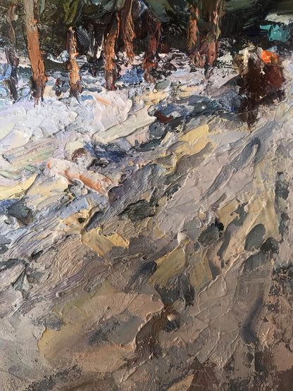 Oil painting Winter Sun Alexander Nikolaevich Cherednichenko