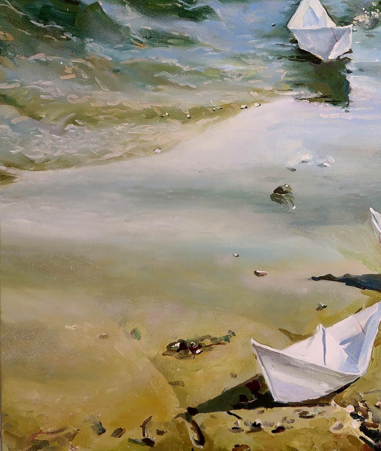Oil painting Return Varvarov Anatoly Viktorovich