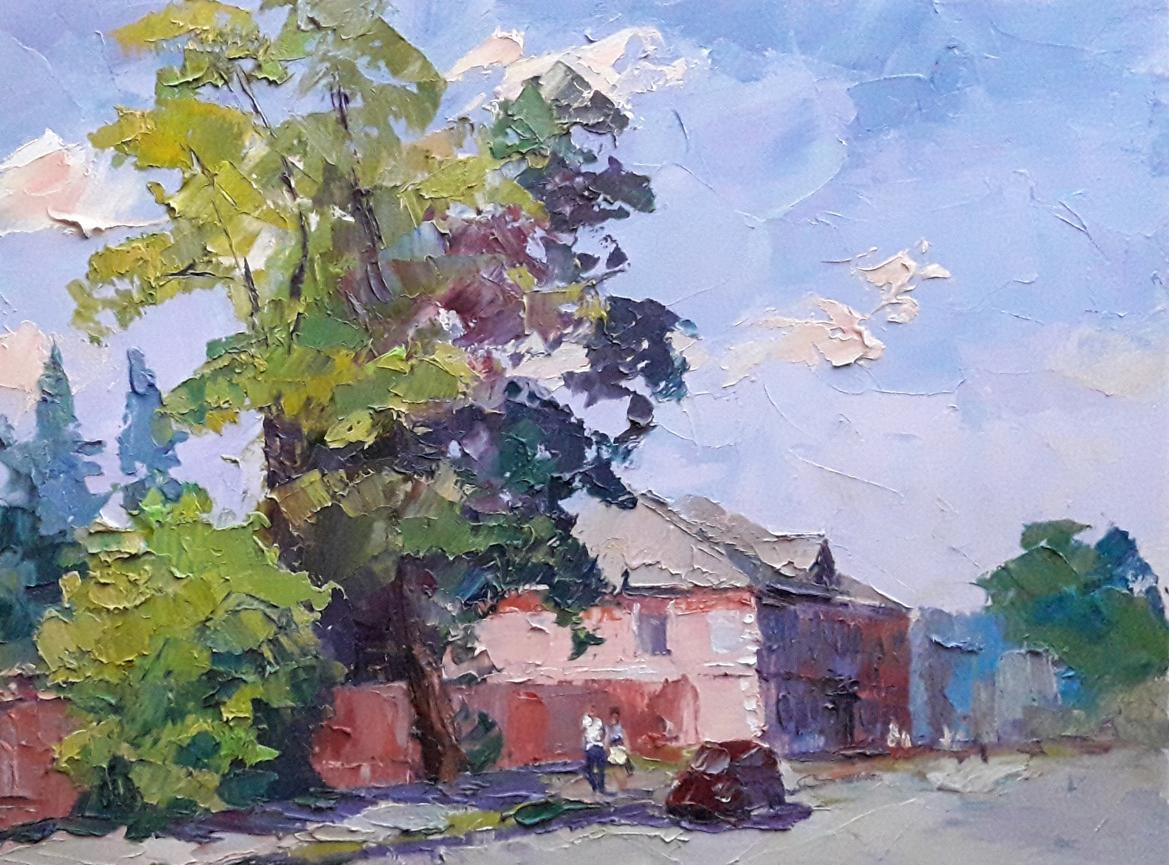 Oil painting Street Serdyuk Boris Petrovich