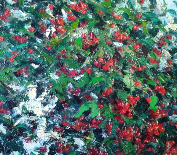 Oil painting Cherry time Alexander Nikolaevich Cherednichenko