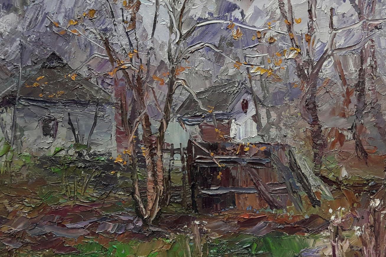 Oil painting Abandoned yard / Serdyuk Boris Petrovich