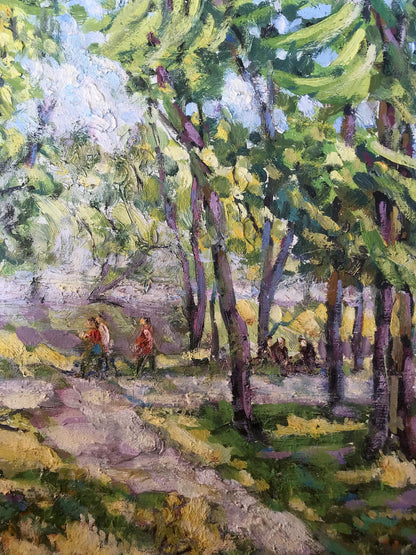 Oil painting Sumy Park Shapoval Ivan Leontyevich