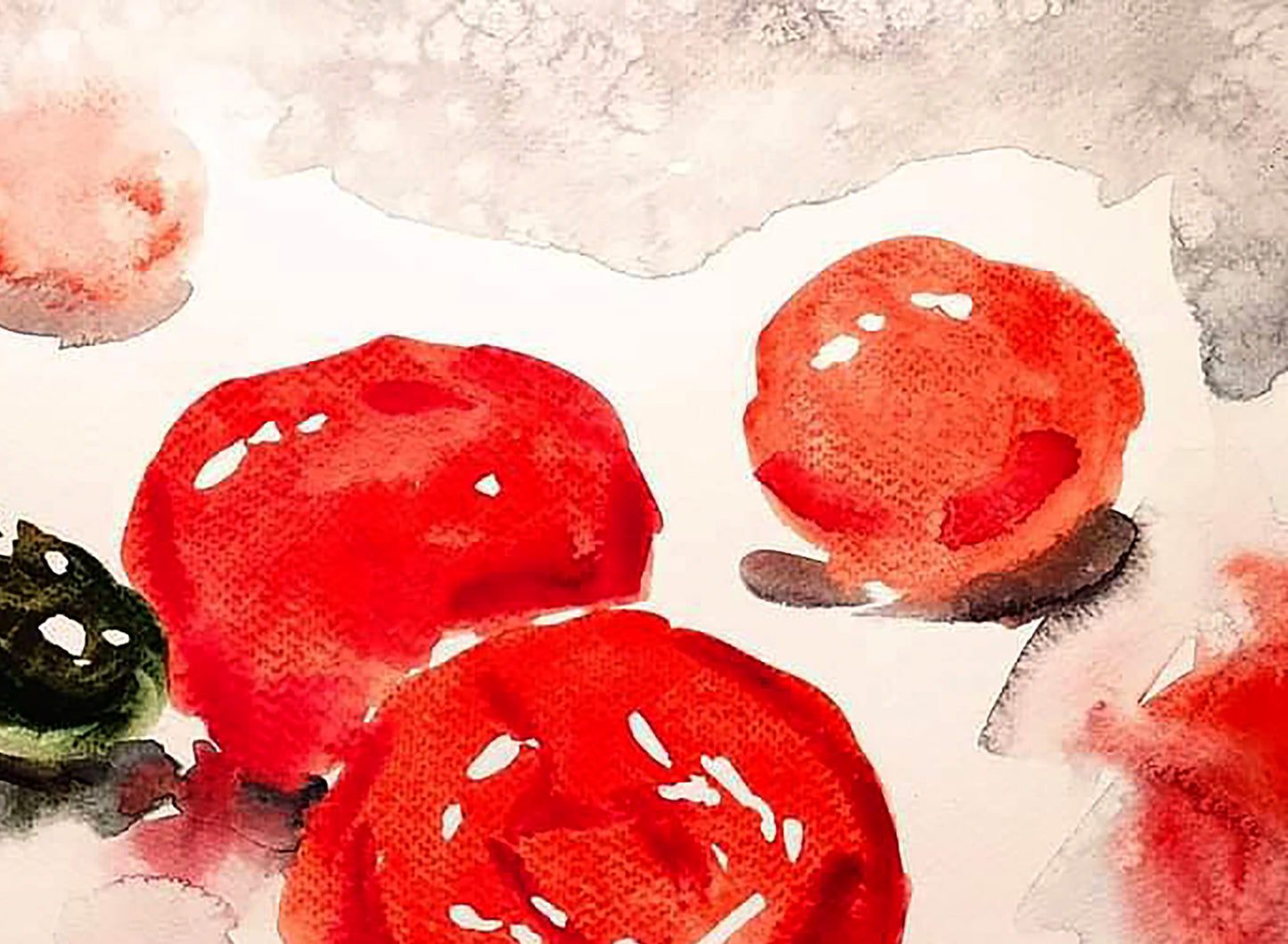 In Elena Klimenko's watercolor, the theme of "Salty" is beautifully depicted