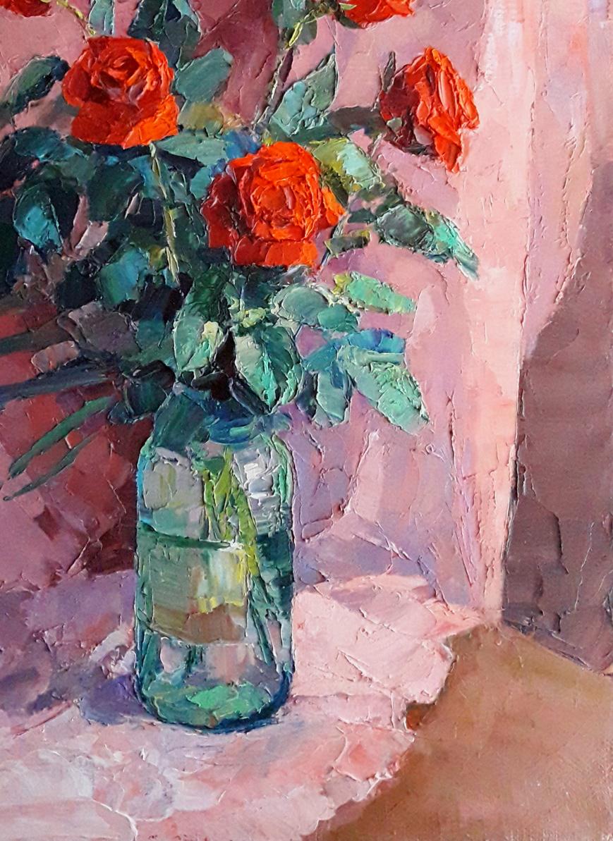 Oil painting Red roses Serdyuk Boris Petrovich