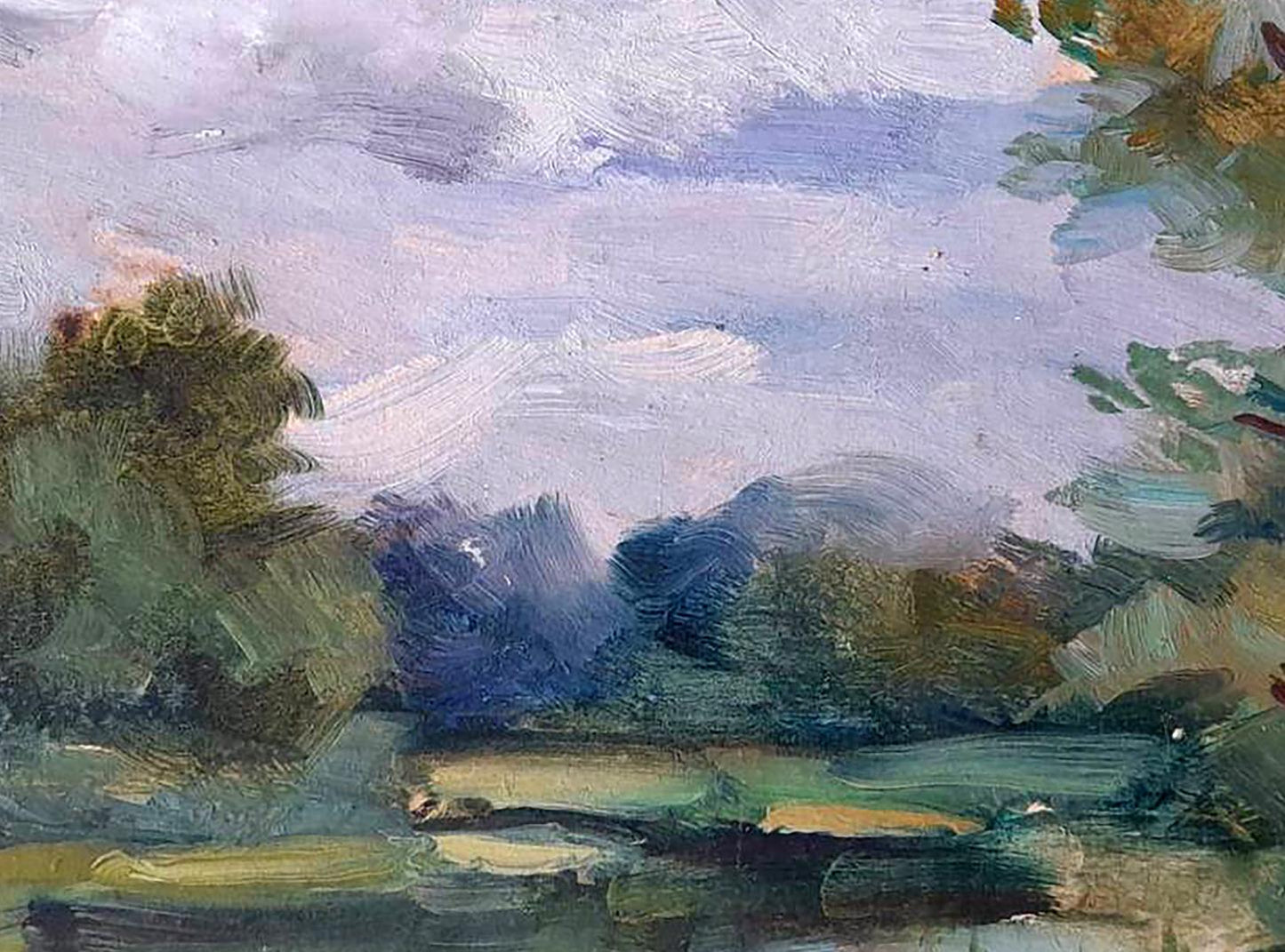 Oil painting Cloudy in summer Ivan Kovalenko