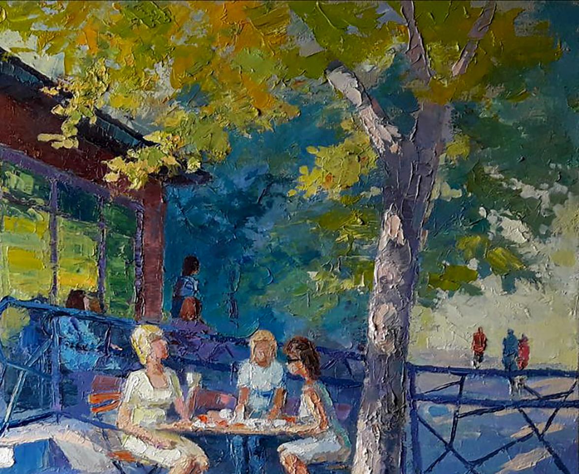 Oil painting Cafe Rafinad Serdyuk Boris Petrovich