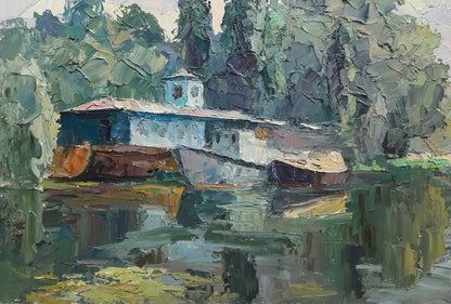 Oil painting On the Dnieper Serdyuk Boris Petrovich №SERB 238