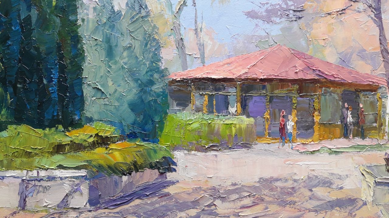 oil painting Spring in the park Serdyuk Boris Petrovich