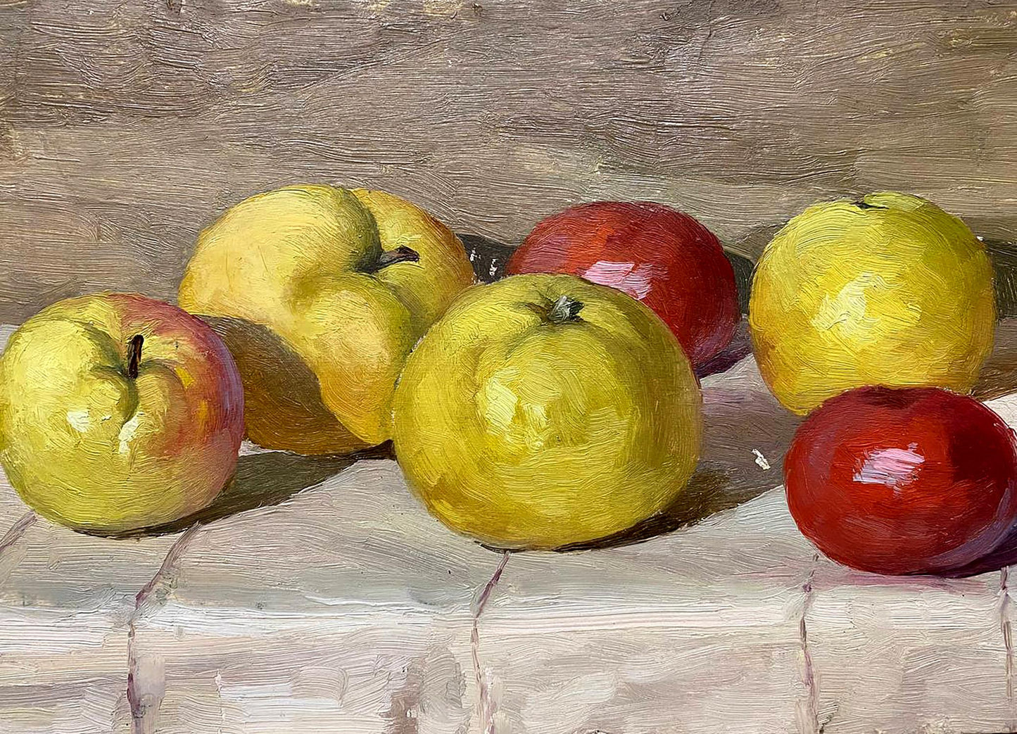 Oil painting Apples Unknown artist