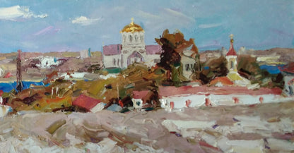 Oil painting Monastery Alexander Nikolaevich Cherednichenko