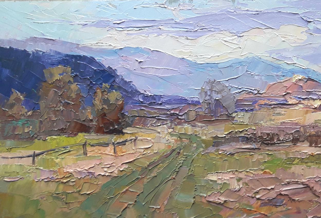 Oil painting Transcarpathian distance Serdyuk Boris Petrovich