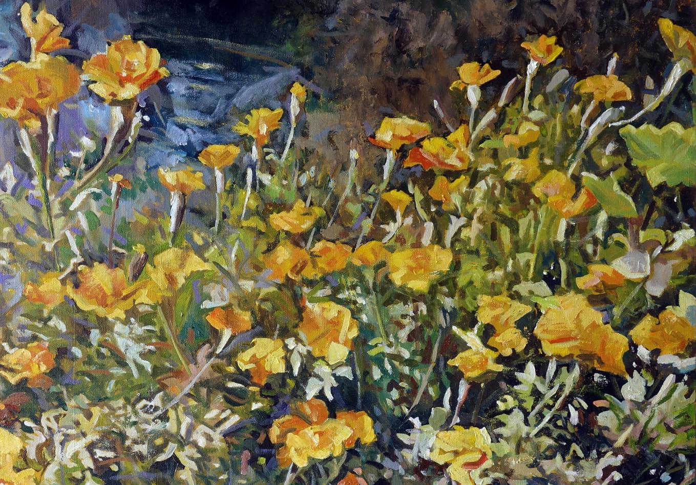 Oil painting Marigold Varvarov Anatoly Viktorovich