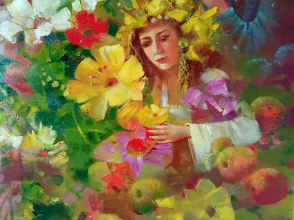 Oil painting Seasons Anatoly Borisovich Tarabanov
