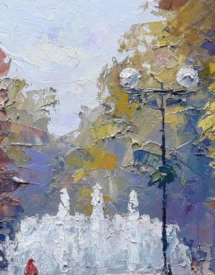 Oil painting Autumn park Serdyuk Boris Petrovich №SERB 718