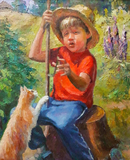 Oil painting Friends Serdyuk Boris Petrovich