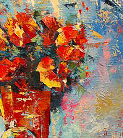 Oil painting Morning flowers Kirilenko Mikhail