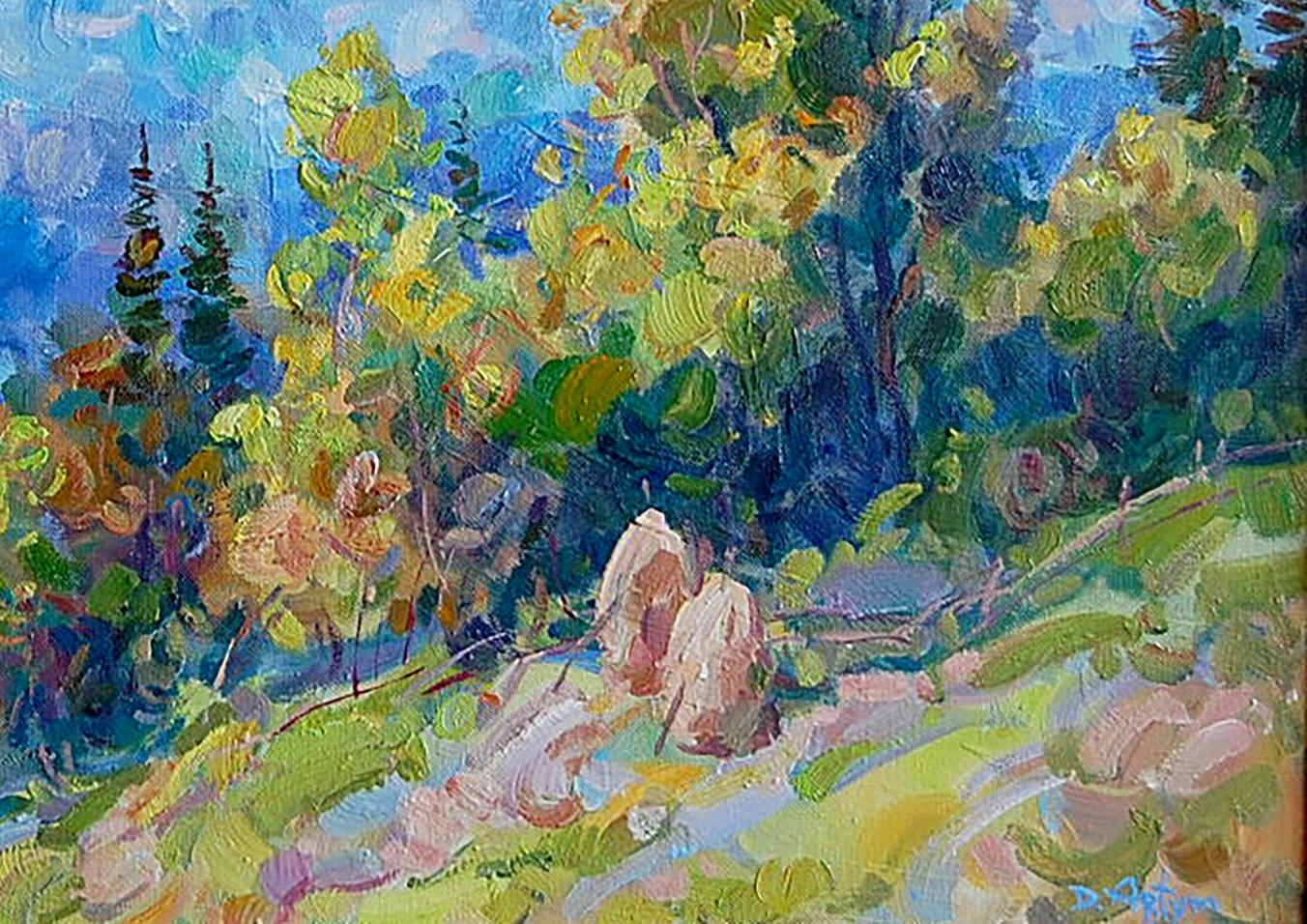 Oil painting Carpathians Artim Dmitry