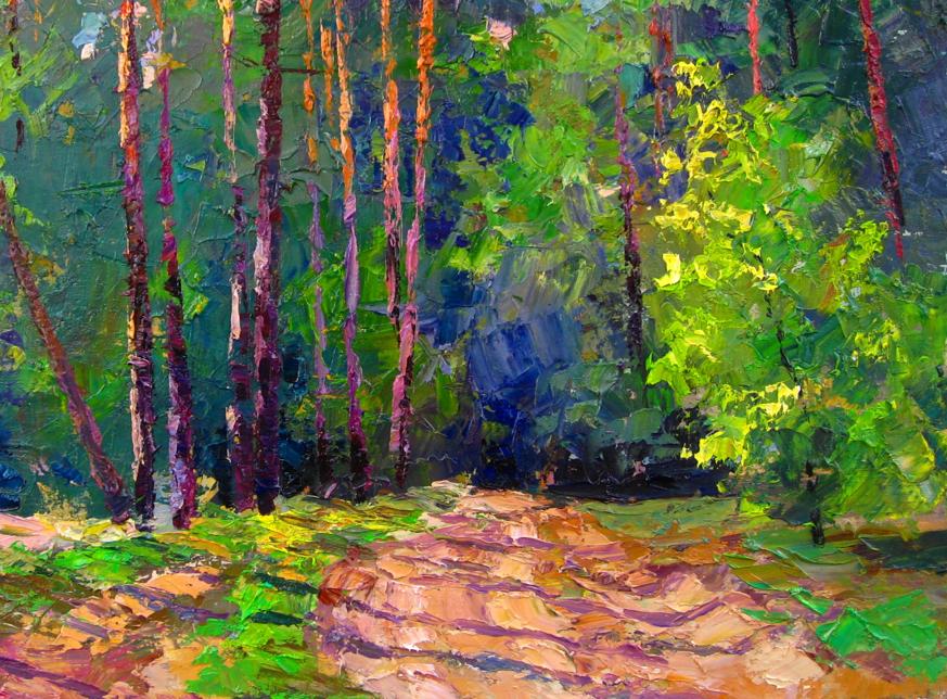 Oil painting The road is in the forest / Serdyuk Boris Petrovich