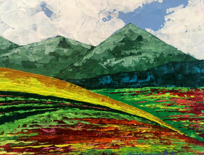 Oil painting Summer in the mountains Zadorozhnya V. V.