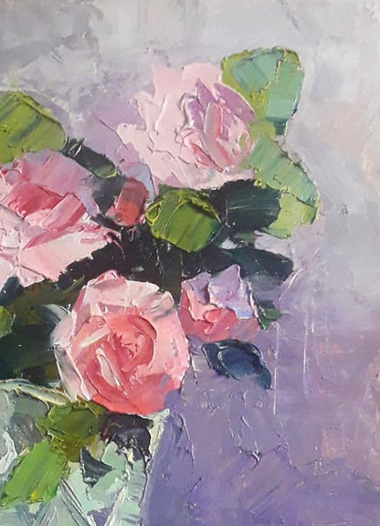 Oil painting Tea roses Serdyuk Boris Petrovich