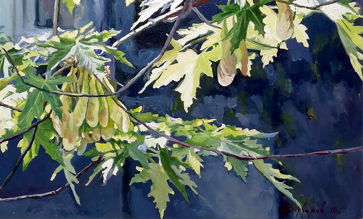 Oil painting Maple Varvarov Anatoly Viktorovich