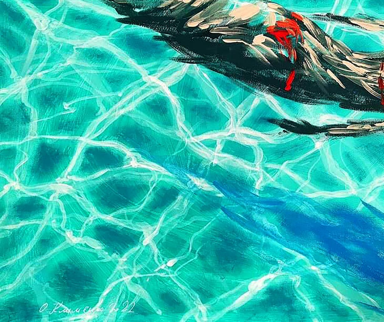 Acrylic painting Mermaid Elena Klimenko