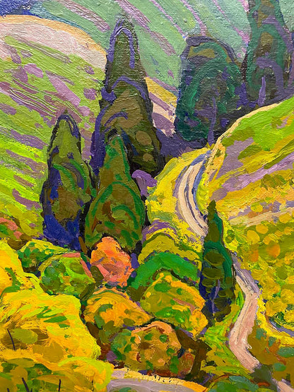 Oil painting Mountain range Ruban Grigory Savelyevich