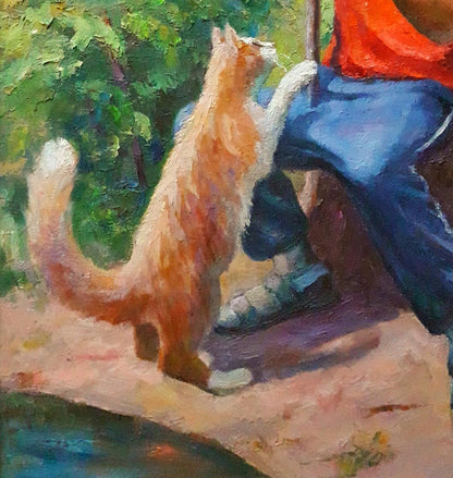 Oil painting Friends Serdyuk Boris Petrovich