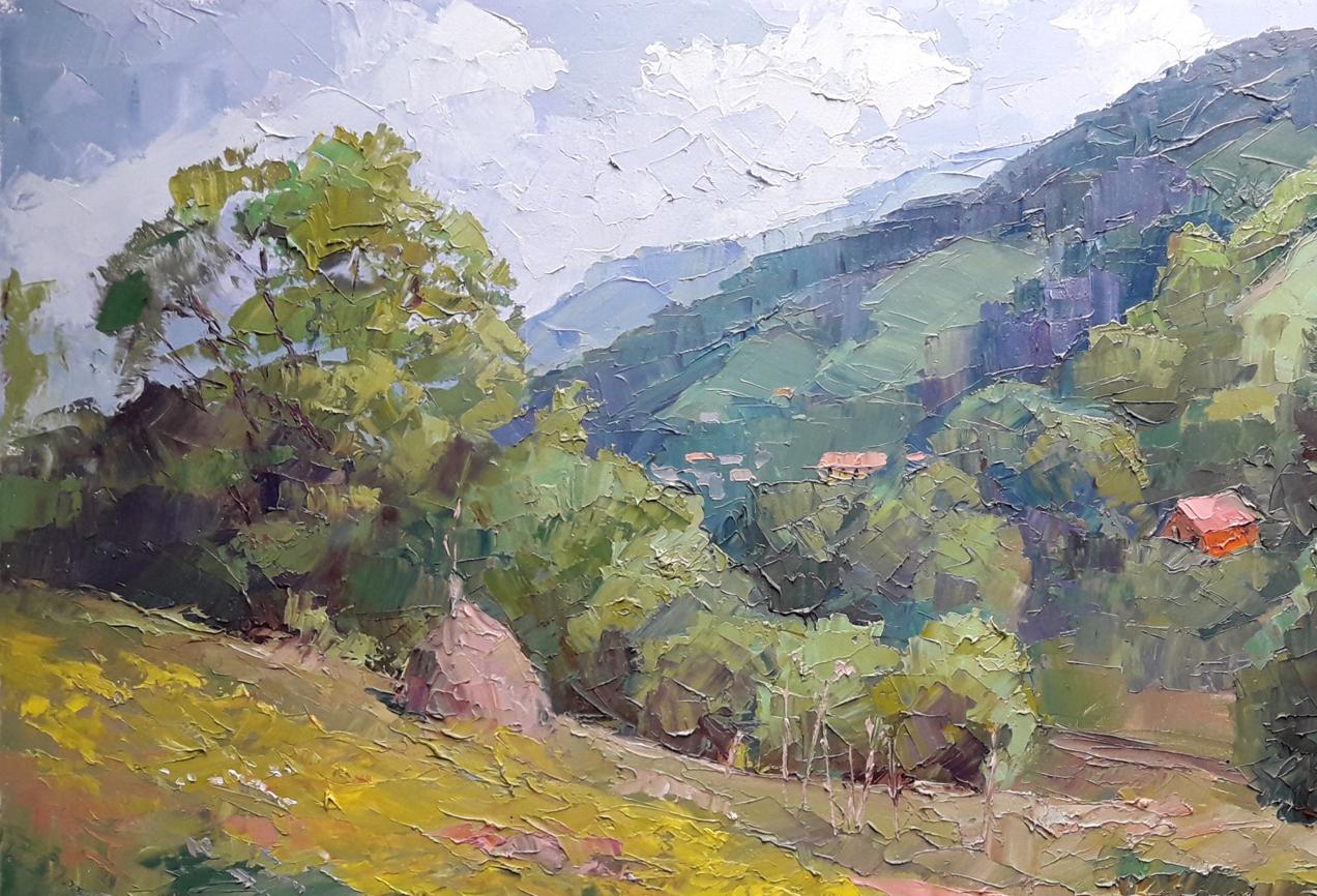 Oil painting Mountain expanses Serdyuk Boris Petrovich