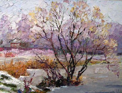 Oil painting Winter Crystal Serdyuk Boris Petrovich