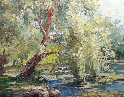 Oil painting Weeping willow / Serdyuk Boris Petrovich