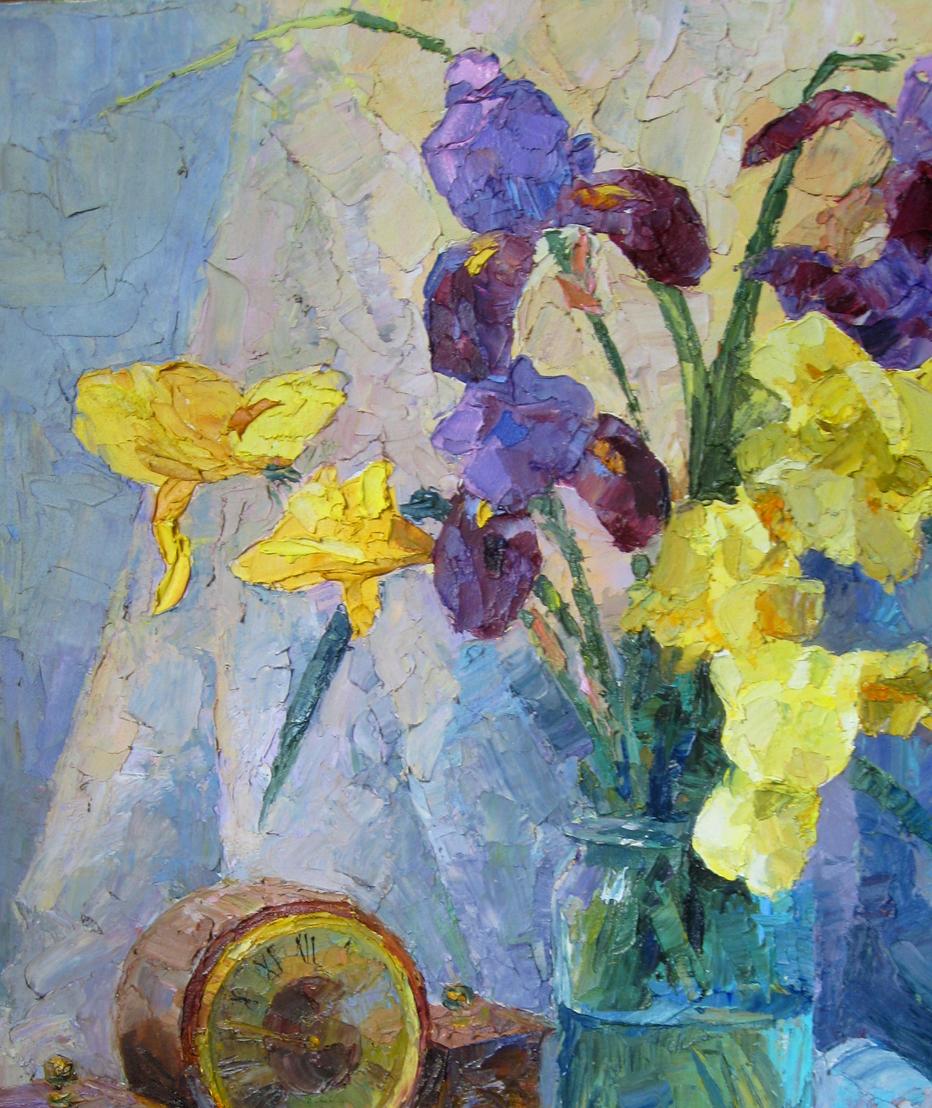 Oil painting Irises Serdyuk Boris Petrovich №SERB 88